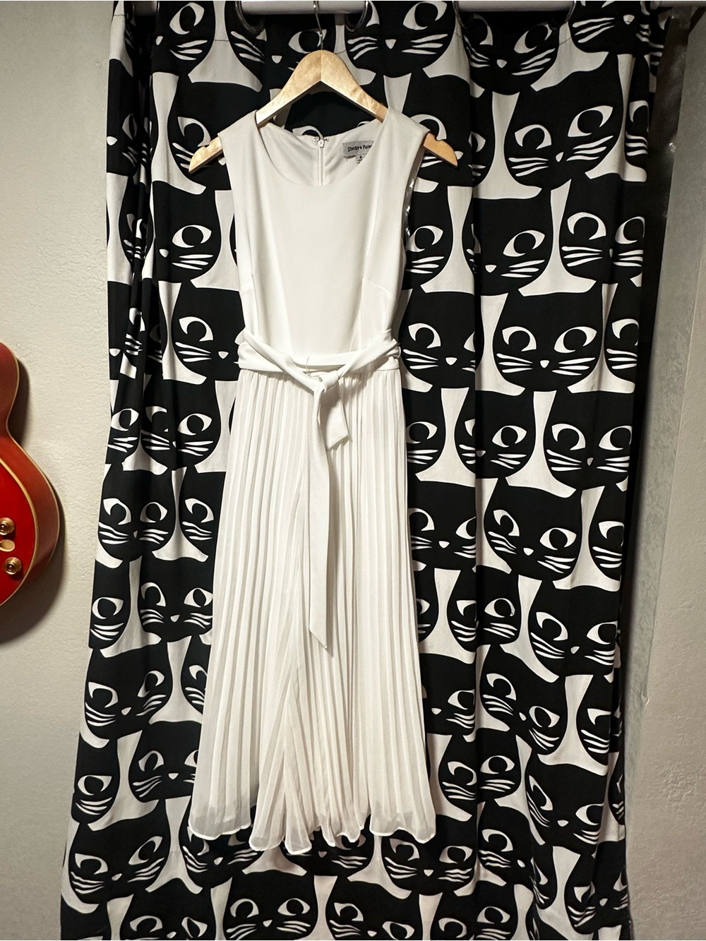 Knife pleat vintage style jumpsuit